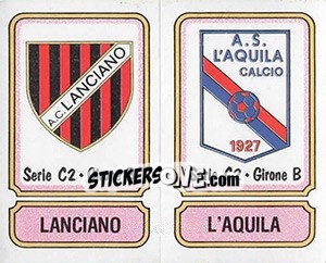 Sticker Scudetto Lanciano / L'Aquila - Calciatori 1981-1982 n. 543 - Panini