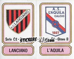 Cromo Scudetto Lanciano / L'Aquila