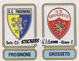 Sticker Scudetto Frosinone / Grosseto - Calciatori 1981-1982 n. 552 - Panini