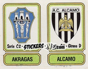 Sticker Scudetto Akragas / Alcamo - Calciatori 1981-1982 n. 558 - Panini