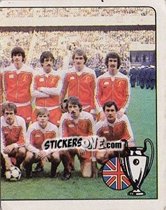 Sticker Squadra Liverpool - Calciatori 1981-1982 - Panini