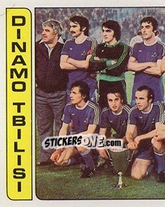 Sticker Squadra Dinamo Tbilisi - Calciatori 1981-1982 - Panini