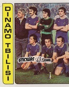 Cromo Squadra Dinamo Tbilisi - Calciatori 1981-1982 - Panini