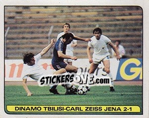 Figurina Dinamo Tbilisi - Carl Zeiss Jena 2-1 - Calciatori 1981-1982 - Panini