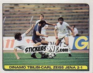Sticker Dinamo Tbilisi - Carl Zeiss Jena 2-1 - Calciatori 1981-1982 n. 575 - Panini