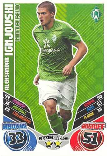 Sticker Aleksandar Ignjovski - German Football Bundesliga 2011-2012. Match Attax Extra n. 7 - Topps