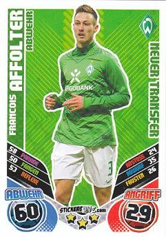 Cromo Francois Affolter - German Football Bundesliga 2011-2012. Match Attax Extra n. 9 - Topps