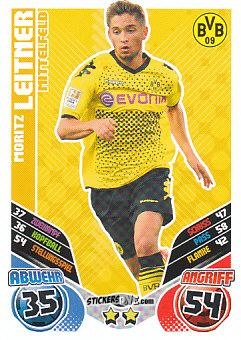 Sticker Moritz Leitner - German Football Bundesliga 2011-2012. Match Attax Extra n. 11 - Topps