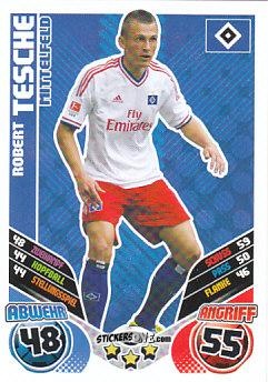 Cromo Robert Tesche - German Football Bundesliga 2011-2012. Match Attax Extra n. 16 - Topps