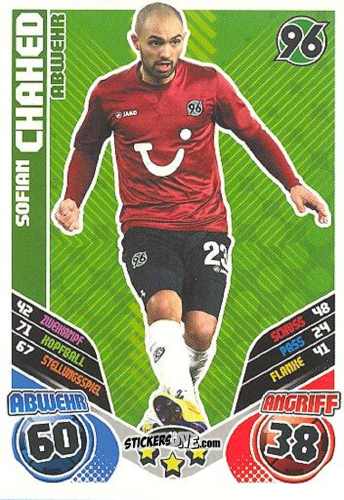 Cromo Sofian Chahed - German Football Bundesliga 2011-2012. Match Attax Extra n. 19 - Topps