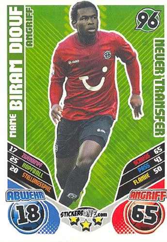 Figurina Mame Biram Diouf - German Football Bundesliga 2011-2012. Match Attax Extra n. 21 - Topps