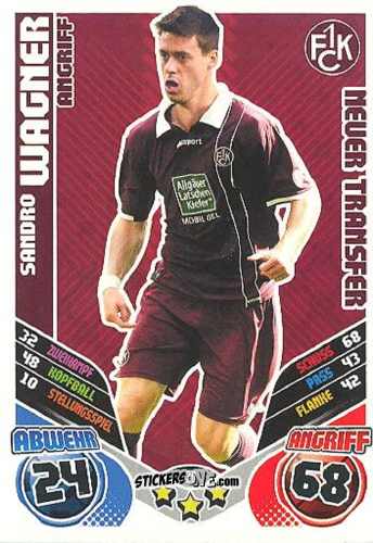 Cromo Sandro Wagner - German Football Bundesliga 2011-2012. Match Attax Extra n. 26 - Topps