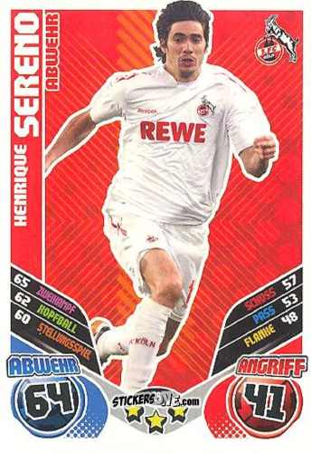 Sticker Henrique Sereno - German Football Bundesliga 2011-2012. Match Attax Extra n. 28 - Topps