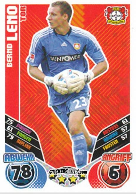 Sticker Bernd Leno - German Football Bundesliga 2011-2012. Match Attax Extra n. 31 - Topps