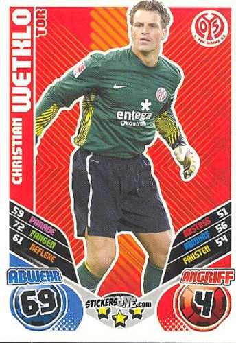 Cromo Christian Wetklo - German Football Bundesliga 2011-2012. Match Attax Extra n. 34 - Topps