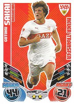 Sticker Gotoku Sakai - German Football Bundesliga 2011-2012. Match Attax Extra n. 51 - Topps