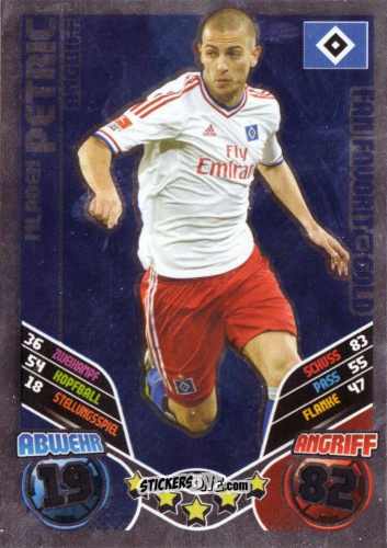 Figurina Mladen Petric - German Football Bundesliga 2011-2012. Match Attax Extra n. 60 - Topps