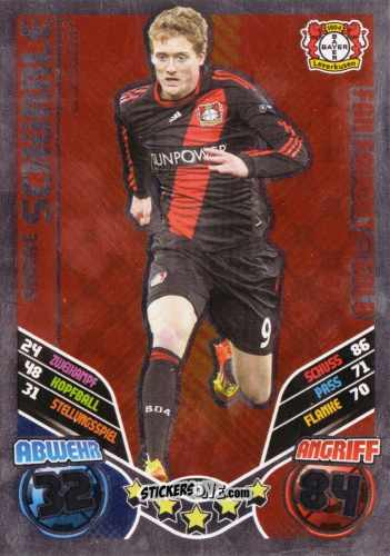 Figurina Andrè Schürrle - German Football Bundesliga 2011-2012. Match Attax Extra n. 65 - Topps