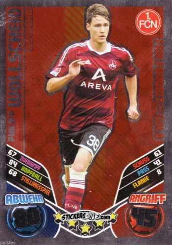Figurina Philipp Wollscheid - German Football Bundesliga 2011-2012. Match Attax Extra n. 69 - Topps
