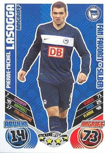 Cromo Pierre-Michel Lasogga - German Football Bundesliga 2011-2012. Match Attax Extra n. 74 - Topps