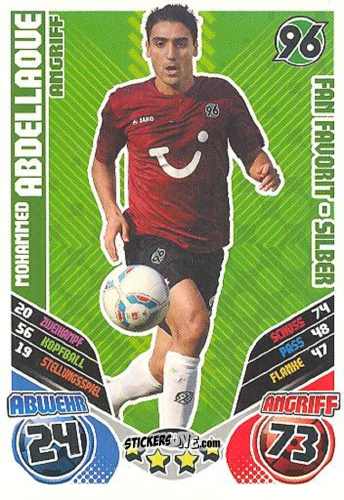 Cromo Mohammed Abdellaoue - German Football Bundesliga 2011-2012. Match Attax Extra n. 79 - Topps