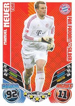 Figurina Manuel Neuer - German Football Bundesliga 2011-2012. Match Attax Extra n. 86 - Topps