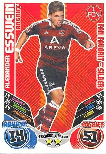 Sticker Alexander Esswein - German Football Bundesliga 2011-2012. Match Attax Extra n. 87 - Topps