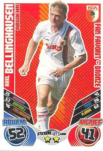 Cromo Axel Bellinghausen - German Football Bundesliga 2011-2012. Match Attax Extra n. 91 - Topps