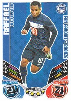 Figurina Raffael - German Football Bundesliga 2011-2012. Match Attax Extra n. 92 - Topps