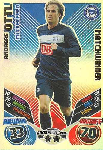 Cromo Andreas Ottl - German Football Bundesliga 2011-2012. Match Attax Extra n. 110 - Topps