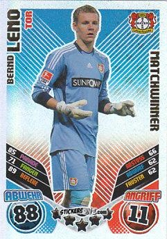 Sticker Bernd Leno - German Football Bundesliga 2011-2012. Match Attax Extra n. 118 - Topps