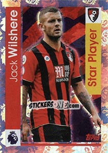 Sticker Jack Wilshere - Premier League Inglese 2016-2017 n. 8 - Topps