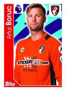 Sticker Artuc Boruc - Premier League Inglese 2016-2017 n. 9 - Topps
