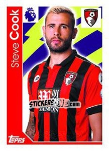 Sticker Steve Cook - Premier League Inglese 2016-2017 - Topps