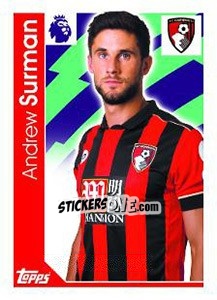 Figurina Andrew Surman - Premier League Inglese 2016-2017 - Topps