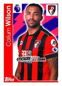 Figurina Callum Wilson - Premier League Inglese 2016-2017 - Topps