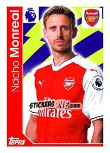 Cromo Nacho Monreal - Premier League Inglese 2016-2017 - Topps