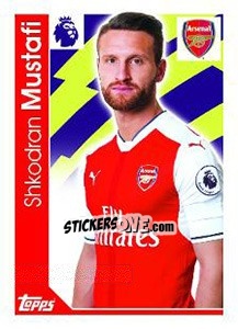 Sticker Shkodran Mustafi - Premier League Inglese 2016-2017 - Topps
