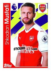 Cromo Shkodran Mustafi - Premier League Inglese 2016-2017 - Topps