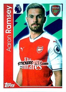 Sticker Aaron Ramsey - Premier League Inglese 2016-2017 n. 31 - Topps