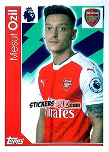 Sticker Mesut Ozil - Premier League Inglese 2016-2017 - Topps