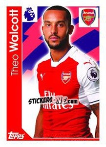 Sticker Theo Walcott - Premier League Inglese 2016-2017 n. 36 - Topps