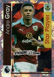 Figurina Andre Gray - Premier League Inglese 2016-2017 - Topps