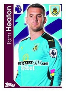 Figurina Tom Heaton - Premier League Inglese 2016-2017 - Topps