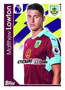 Sticker Matthew Lowton - Premier League Inglese 2016-2017 - Topps
