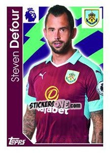 Cromo Steven Defour - Premier League Inglese 2016-2017 - Topps