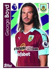 Figurina George Boyd - Premier League Inglese 2016-2017 - Topps