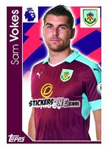 Figurina Sam Vokes - Premier League Inglese 2016-2017 - Topps