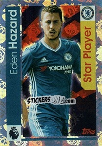 Sticker Eden Hazard - Premier League Inglese 2016-2017 n. 56 - Topps