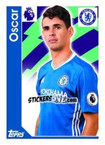 Figurina Oscar - Premier League Inglese 2016-2017 - Topps